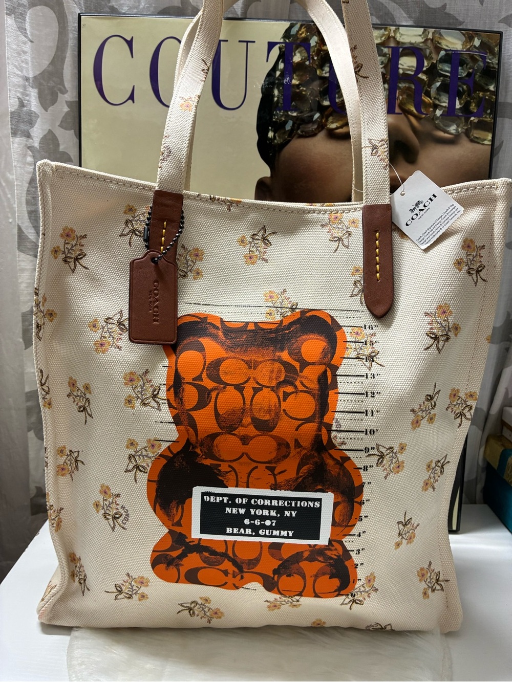 Coach Limited Edition Vandal Gummy Bear Canvas Tote